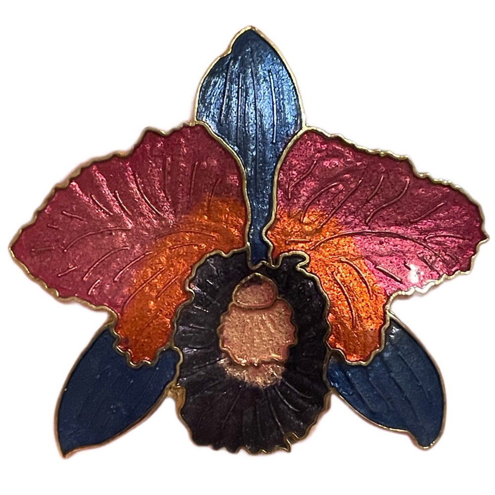Vintage Cloisonné Brooch